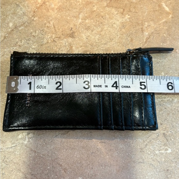 COPY - POPPY GREY Black Napa Quilted Faux Patent Leather NWOT - Picture 7 of 8